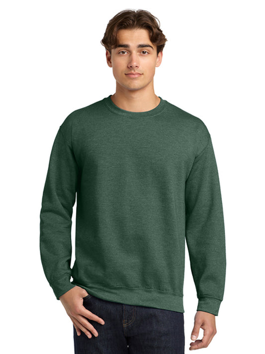 Men's Pocketless Crewneck Sweatshirt - 18000 - Heather Dark Green