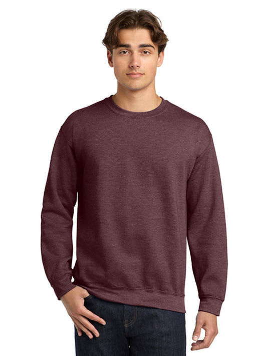 Men's Pocketless Crewneck Sweatshirt - 18000 - Heather Dark Maroon