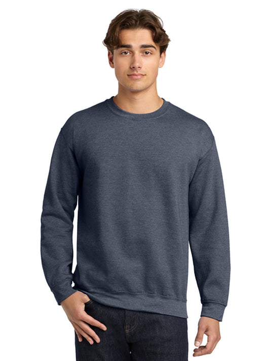 Men's Pocketless Crewneck Sweatshirt - 18000 - Heather Dark Navy