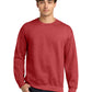 Men's Pocketless Crewneck Sweatshirt - 18000 - Heather Scarlet Red