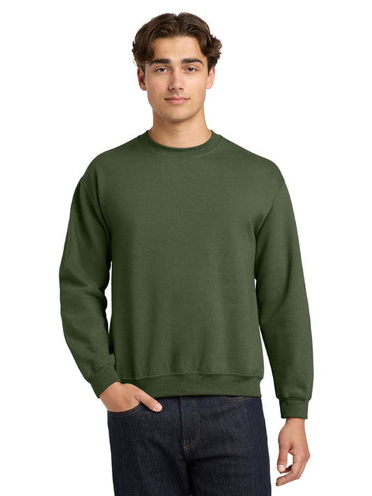 Men's Pocketless Crewneck Sweatshirt - 18000 - Military Green