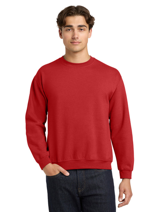 Men's Pocketless Crewneck Sweatshirt - 18000 - Red