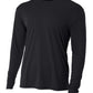 Men's Pocketless Cooling Performance Long Sleeve Tee - A4N3165 - Black