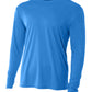 Men's Pocketless Cooling Performance Long Sleeve Tee - A4N3165 - Electric Blue
