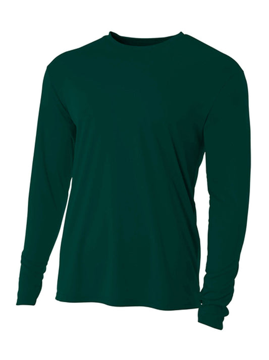 Men's Pocketless Cooling Performance Long Sleeve Tee - A4N3165 - Forest