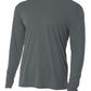 Men's Pocketless Cooling Performance Long Sleeve Tee - A4N3165 - Graphite