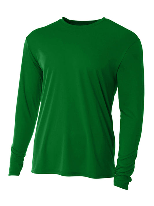 Men's Pocketless Cooling Performance Long Sleeve Tee - A4N3165 - Kelly