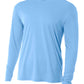 Men's Pocketless Cooling Performance Long Sleeve Tee - A4N3165 - Light Blue