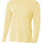 Men's Pocketless Cooling Performance Long Sleeve Tee - A4N3165 - Light Yellow