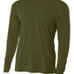 Men's Pocketless Cooling Performance Long Sleeve Tee - A4N3165 - Military Green