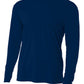 Men's Pocketless Cooling Performance Long Sleeve Tee - A4N3165 - Navy