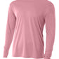 Men's Pocketless Cooling Performance Long Sleeve Tee - A4N3165 - Pink