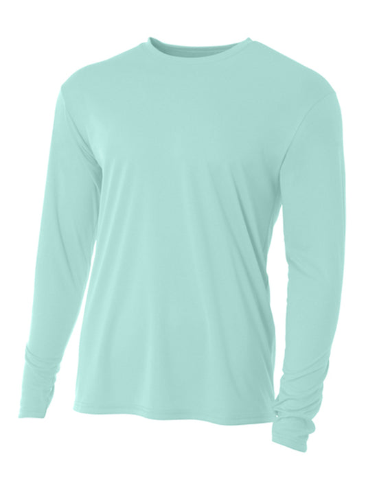 Men's Pocketless Cooling Performance Long Sleeve Tee - A4N3165 - Pastel Mint