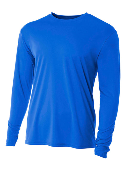Men's Pocketless Cooling Performance Long Sleeve Tee - A4N3165 - Royal