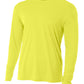 Men's Pocketless Cooling Performance Long Sleeve Tee - A4N3165 - Safety Yellow
