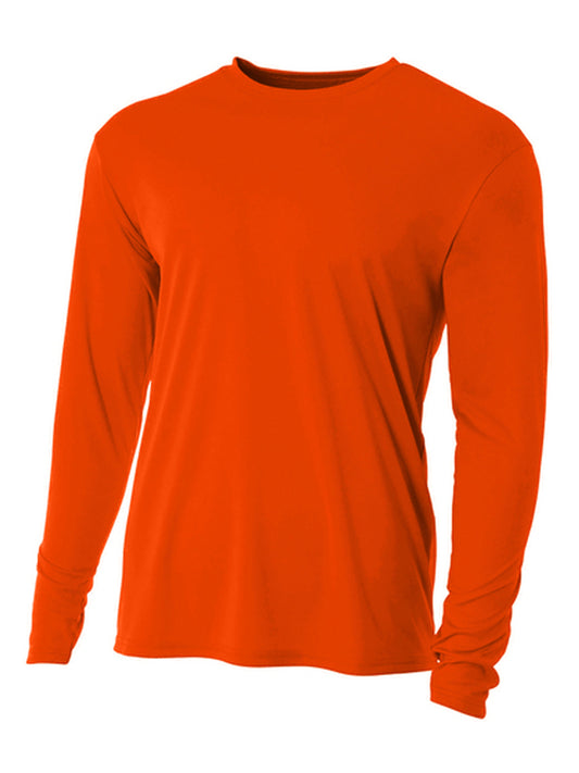 Men's Pocketless Cooling Performance Long Sleeve Tee - A4N3165 - Sand