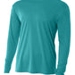 Men's Pocketless Cooling Performance Long Sleeve Tee - A4N3165 - Teal