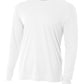 Men's Pocketless Cooling Performance Long Sleeve Tee - A4N3165 - White