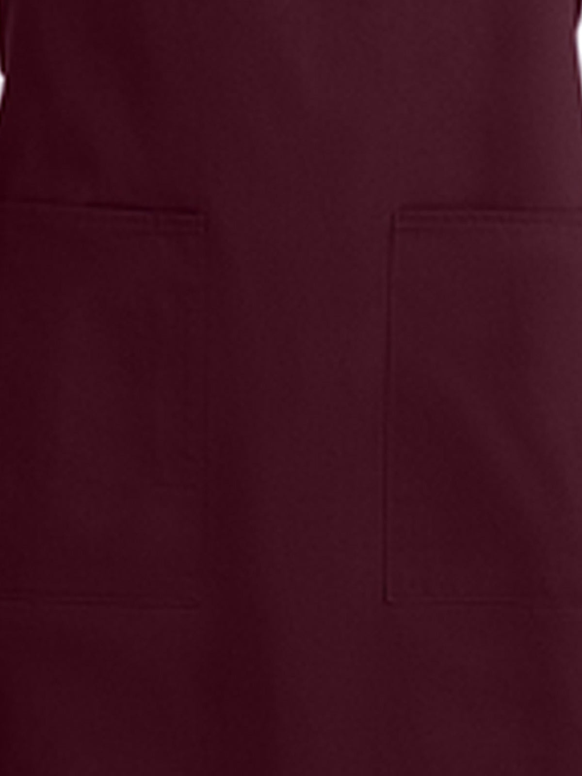 Unisex 2-Pocket Full-Length Apron - A500 - Maroon