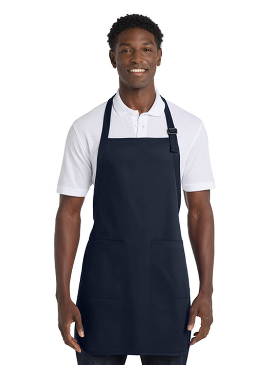 Unisex 2-Pocket Full-Length Apron - A500 - Navy