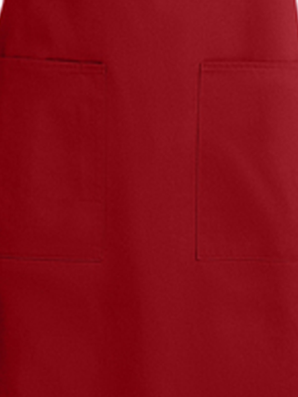 Unisex 2-Pocket Full-Length Apron - A500 - Red