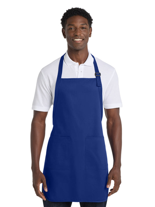 Unisex 2-Pocket Full-Length Apron - A500 - Royal