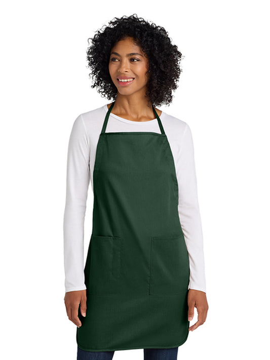 Women's Three-Pocket Full-Length Apron - A520 - Hunter