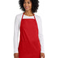 Women's Three-Pocket Full-Length Apron - A520 - Red