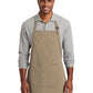 Unisex 2-Pocket Full-Length Bib Apron - A600 - Khaki