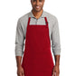 Unisex 2-Pocket Full-Length Bib Apron - A600 - Red