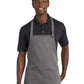 Unisex 2-Pocket Medium-Length Bib Apron - A601 - Charcoal