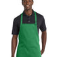 Unisex 2-Pocket Medium-Length Bib Apron - A601 - Kelly Green