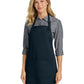 Women's Three-Pocket Easy Care with Stain Release Full Length Apron - A703 - Navy