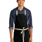 Unisex 2-Pocket Canvas Full-Length Apron - A815 - Black/ Stone