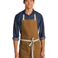 Unisex 2-Pocket Canvas Full-Length Apron - A815 - Duck Brown/ Stone