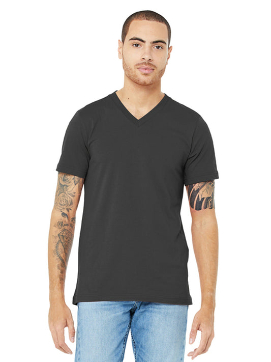 Unisex Pocketless V-Neck Tee - BC3005 - Asphalt