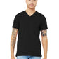 Unisex Pocketless V-Neck Tee - BC3005 - Black