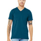Unisex Pocketless V-Neck Tee - BC3005 - Deep Teal