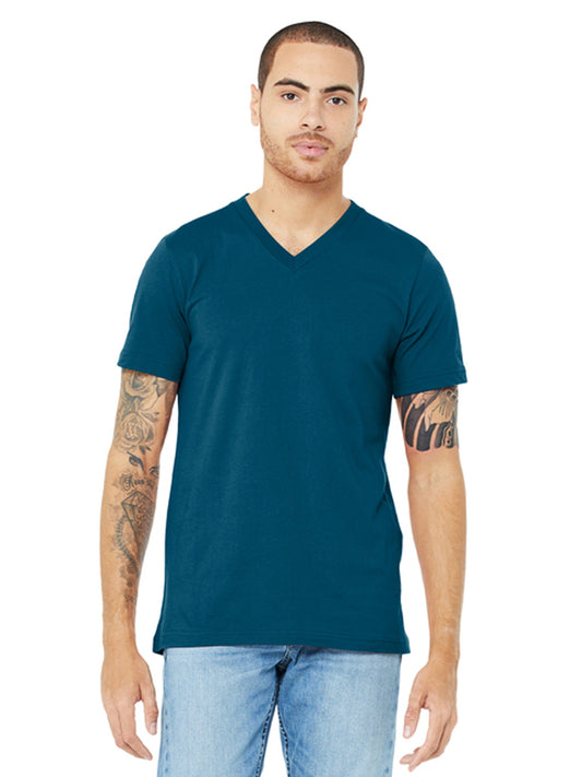 Unisex Pocketless V-Neck Tee - BC3005 - Deep Teal