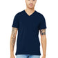 Unisex Pocketless V-Neck Tee - BC3005 - Navy