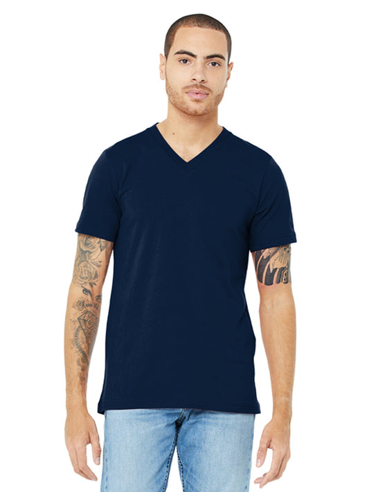Unisex Pocketless V-Neck Tee - BC3005 - Navy