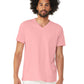 Unisex Pocketless V-Neck Tee - BC3005 - Pink
