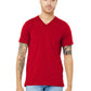 Unisex Pocketless V-Neck Tee - BC3005 - Red