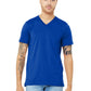 Unisex Pocketless V-Neck Tee - BC3005 - True Royal