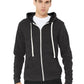 Unisex 2-Pocket Sponge Fleece Full-Zip Hoodie - BC3909 - Charcoal-Black Triblend
