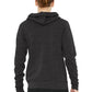 Unisex 2-Pocket Sponge Fleece Full-Zip Hoodie - BC3909 - Charcoal-Black Triblend