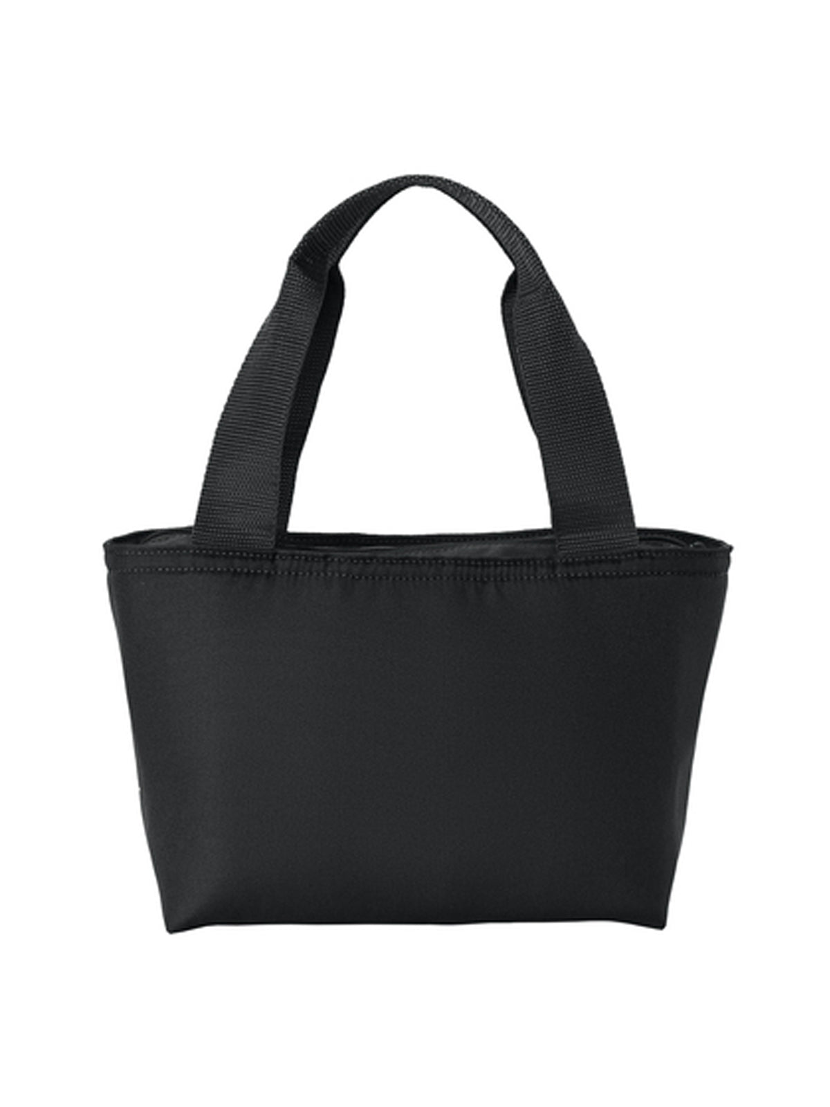 2-Pocket Insulated Lunch Tote - BG518 - Deep Black
