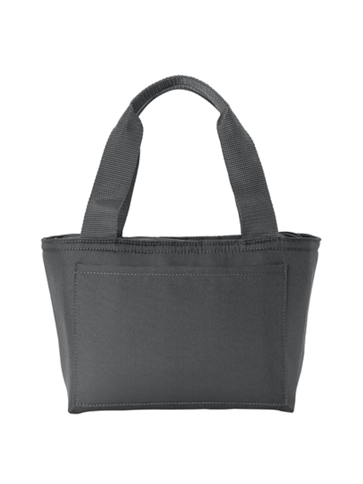 2-Pocket Insulated Lunch Tote - BG518 - Grey Steel