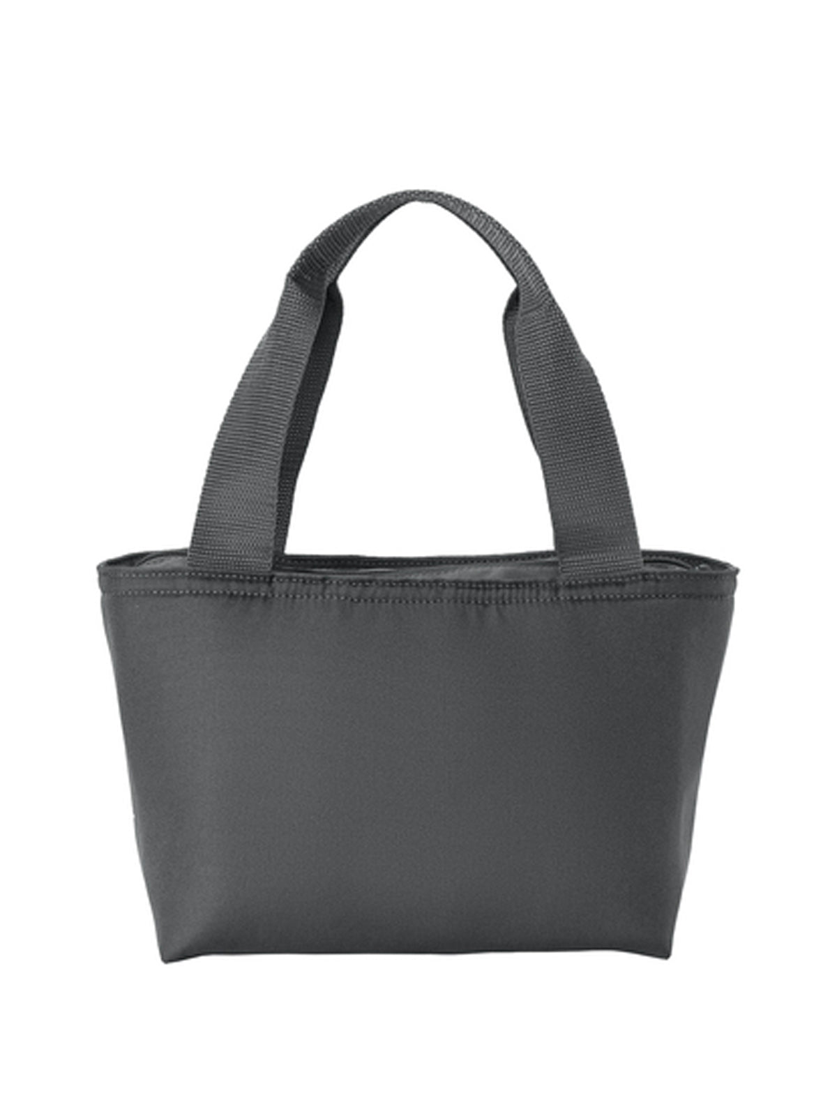 2-Pocket Insulated Lunch Tote - BG518 - Grey Steel