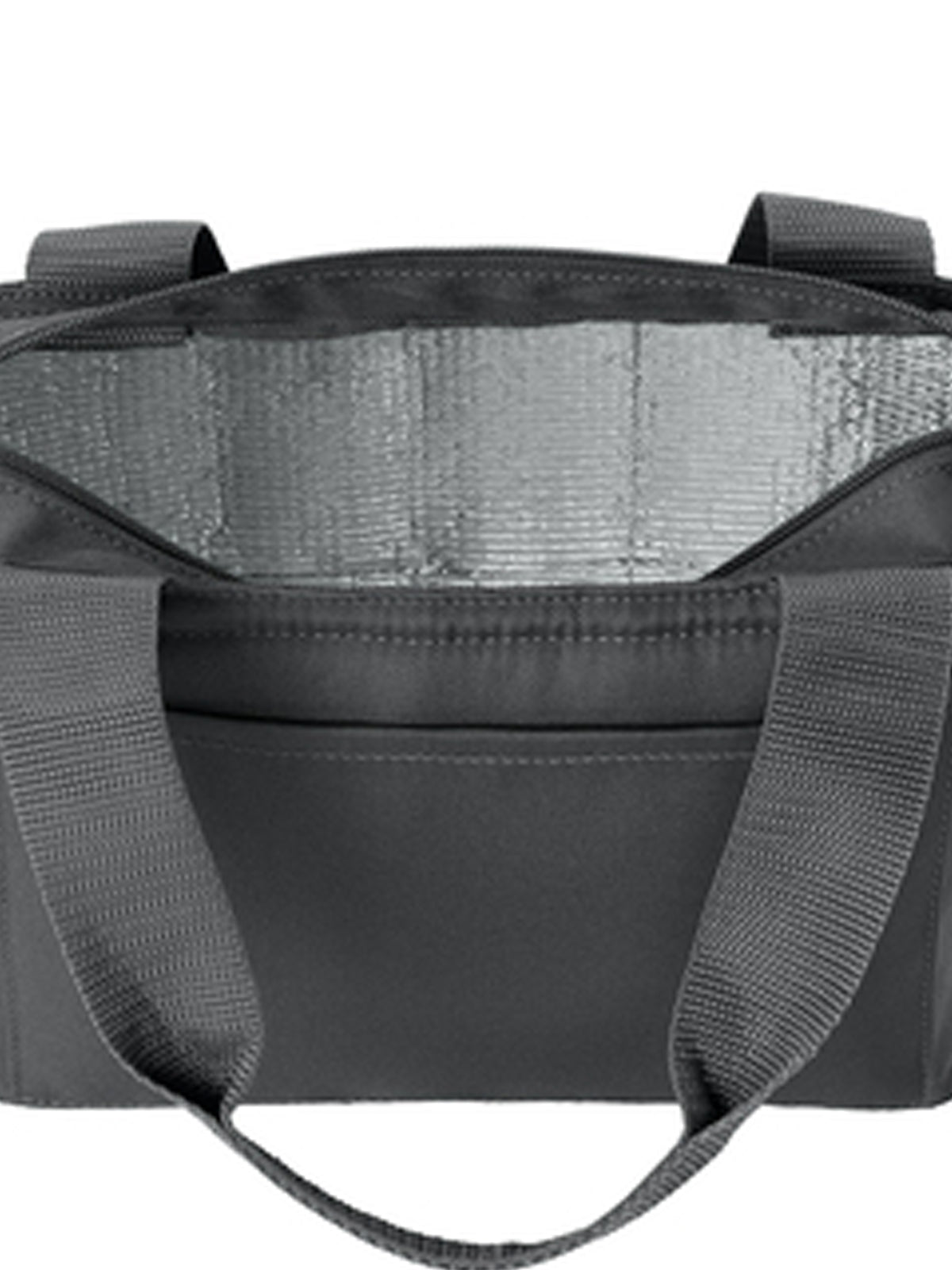 2-Pocket Insulated Lunch Tote - BG518 - Grey Steel